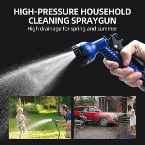 Direct Supplier's Low-Priced Expandable Garden Watering Hose <b>Rubber</b> with Brass or ABS Quick Connector for Outdoor Use - Product Image 5