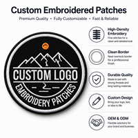 Patch en tissu sergé brodé en 3D avec logo personnalisé, badges thermocollants personnalisés pour chapeaux, vestes, sacs à dos, uniformes, décoration