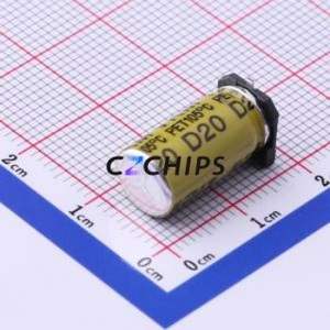 Condensateur électrolytique en aluminium SMD VKMD1652D220MV, SMD, D8xL16.5mm 22uF 20% 200V 320mA-100kHz - Product Image 2