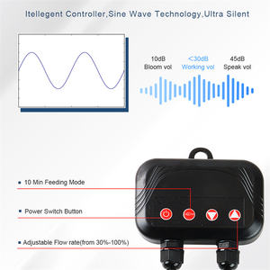 水中水ポンプ220V 9000L/H調整可能な流れ水槽水槽噴水池排水処理池用 - Product Image 6