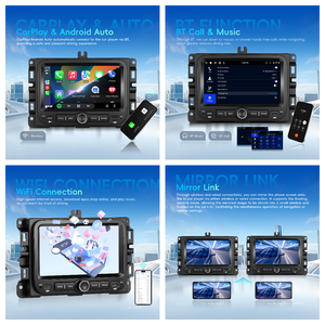 Estéreo para Auto Podofo para <span class=keywords><strong>Jeep</strong></span> <span class=keywords><strong>Renegade</strong></span>, Pantalla Incell de 7'', 4+64 GB, Autoradio, CarPlay, BT, WiFi, RDS, Fabricante OEM - Product Image 3