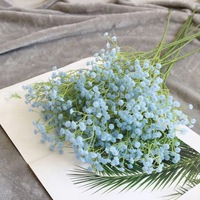 Vente en gros de gypsophile artificiel blanc pour décoration de mariage, fleurs et plantes décoratives artificielles de couleur blanche au toucher réel