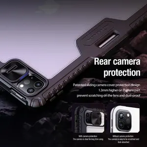 Nillkin pour Apple <span class=keywords><strong>iPad</strong></span> Pro 11 13 2024 étui armure pare-chocs en cuir réveil automatique Flip Slide caméra protecteur couverture arrière lentille stylo tenir - Product Image 3