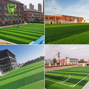 Giá bán buôn tùy chỉnh Bền Màu Xanh Lá Cây TỔng HỢp <span class=keywords><strong>Turf</strong></span> cỏ nhân tạo cỏ cho bóng đá lĩnh vực thể thao 50 mét - Product Image 6