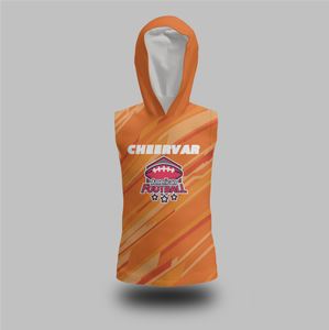 Sweats à capuche sans manches vierges de qualité supérieure pour uniformes de drapeau de football 7V7 - Product Image 3