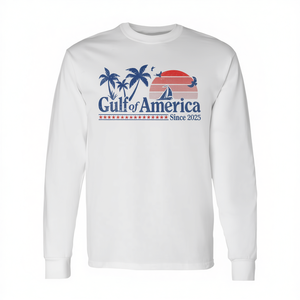 T-shirt a maniche lunghe Gulf Of America in stile vintage anni '70 dal 2025 - Product Image 2