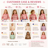 Pull cousu main personnalisé pour bébé Pull en tricot pour bébé Fleur de marguerite à la main pour bébé Gros vêtements Pull en tricot pour bébé