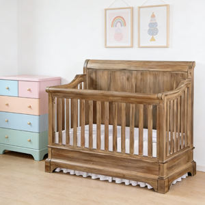 Cuna Convertible Multifuncional 3 en 1 de Madera de Pino para Bebés y Niños, para Uso en Hoteles y Escuelas - Product Image 3