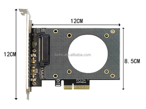 U.2 SSD SFF-8639 на PCI-e X4 адаптер расширения карты поддержки U.2 NVME SSD renser Card Gen4 64Gpbs для PCIe X4 X8 X16 Nvme адаптер - Product Image 3