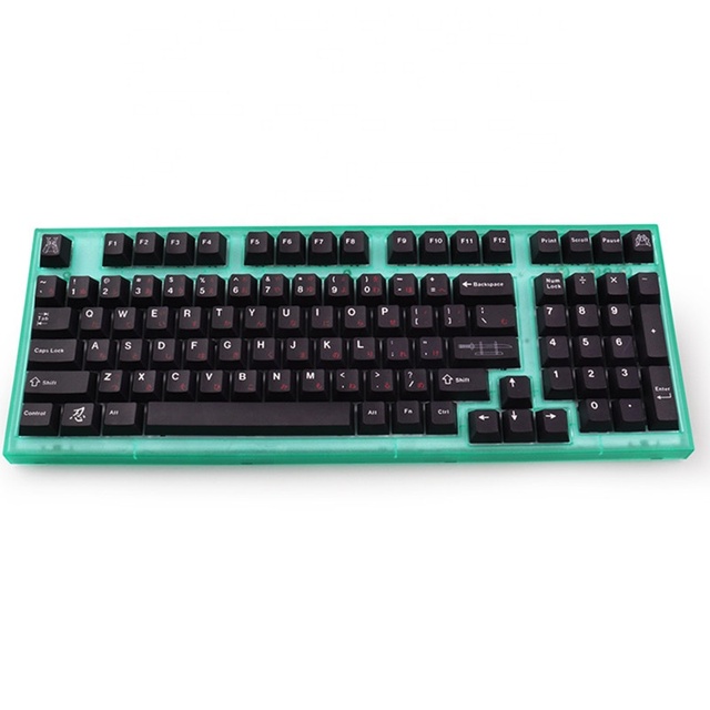 Personalized Cherry Profile GMK Black Samurai Keycaps PBT Material 129/23 Keys Dye Sublimation for MX Mechanical Keyboard