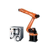 Robot de soudage KUKA KR 10 R1440, portée 1420 mm avec positionneur rotatif, poste de travail robotisé pour soudage à l'arc, robot industriel 6 axes
