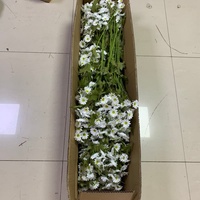 R-038 Bunga Daisy Putih Buatan dari Sutra, Bunga Chamomile untuk Dekorasi Meja Tengah, Pernikahan, Rumah, Taman, dan Rangkaian Bunga