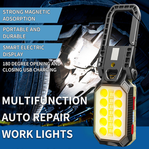 <span class=keywords><strong>Lampe</strong></span> <span class=keywords><strong>de</strong></span> camping multifonctionnelle <span class=keywords><strong>lampe</strong></span> <span class=keywords><strong>de</strong></span> travail COB d'urgence <span class=keywords><strong>lampe</strong></span> d'atelier à led pliable pour réparation automobile - Product Image 3