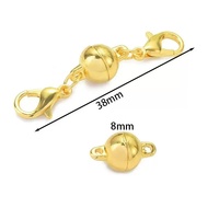 Fermoir magnétique YWXS, fermoir mousqueton plaqué or et argent, connecteur de bijoux DIY pour bracelet et collier, vente en gros