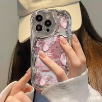 Journal Papillon Anime Dur Téléphone Cas Pour iPhone 16 15 14 13 12 11 X XR XS 7 8 Plus Pro Max iPhone13 Mini ProMax étui