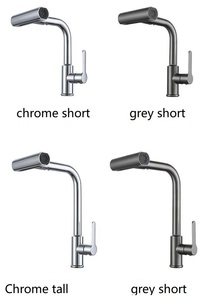 Hiện đại nóng lạnh nhà bếp màu xám hiện đại thép không gỉ mưa mưa chìm chất lượng nước Vòi Nước Nhà Bếp <span class=keywords><strong>Mixer</strong></span> tap - Product Image 5