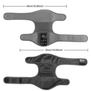 Sabuk pijat elektrik, sepasang pemijat lutut elektrik pemanas getaran untuk pereda nyeri otot Arthritis pijat analgesik - Product Image 5