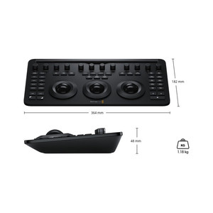 Console de mixage des couleurs Blackmagic DaVinci Resolve Micro Color Panel, contrôle professionnel pour le montage vidéo - Product Image 3