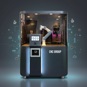 Macchina <span class=keywords><strong>da</strong></span> Caffè Robotica Commerciale Completamente Automatica con IA, Controllo Preciso del Braccio Robotico, Distributore Automatico di Bevande per ODM/OEM - Product Image 1