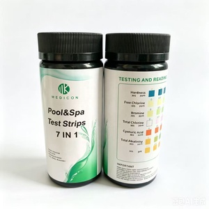 Bandelettes de test pour piscines W-7, test de 7 paramètres, bonne qualité, kit de test de l'eau de <span class=keywords><strong>piscine</strong></span> - Product Image 4