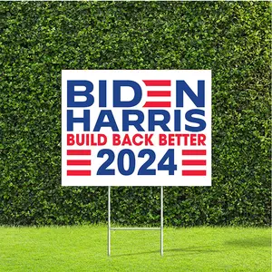 2024 American Garden Election Sign Mini American Flag Yard Placard Outdoor Desantis Floor Placard Signs