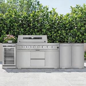Parrilla de Gas de Tamaño Fijo de Alta Calidad con Gabinete de Cocina de Acero Inoxidable <span class=keywords><strong>para</strong></span> Exteriores, Resistente a la Intemperie <span class=keywords><strong>para</strong></span> Uso en Jardín - Product Image 5