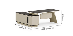 Bàn làm việc hiện đại, kiểu dáng tùy chỉnh, sang trọng, bàn làm việc giám đốc hiện đại, bàn làm việc giám đốc sang trọng bằng gỗ, bàn văn phòng sang trọng hiện đại - Product Image 4