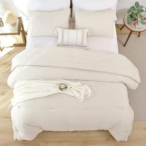 Colcha de algodón Beige de lujo, conjunto de edredón de algodón de estilo Simple, colcha de dormitorio suave y transpirable para las <span class=keywords><strong>4</strong></span> estaciones - Product Image 5