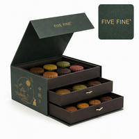 Boîte Cadeau de Luxe Haut de Gamme pour Gâteaux de Lune du Festival de la Mi-Automne en Papier Rigide Spécial avec Laminage Mat - Emballage Personnalisable