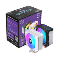 Ventilateur de refroidissement CPU LOVINGCOOL 12cm ARGB Tower 4 caloducs en cuivre Écran de température miroir Prêt à l'emploi OEM Stock disponible Intel AMD Gaming Desktop