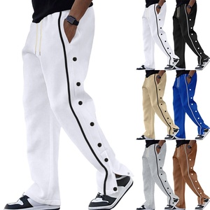 <span class=keywords><strong>Pantaloni</strong></span> Sportivi da <span class=keywords><strong>Uomo</strong></span> Vestibilità Ampia <span class=keywords><strong>con</strong></span> Bottoni Laterali a Pressione, Striscia a Contrasto e Coulisse in Vita, Casual, per Basket, Palestra e Streetwear - Product Image 1
