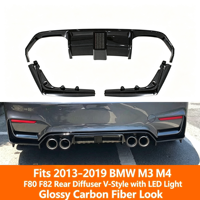 Nouveau produit : Lame arrière ABS en trois parties, installation non destructive, accessoires de modification automobile pour F80 M3 F82 M4 2013-2019