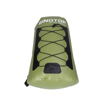 Sac à dos étanche SINOTOP pour la navigation de plaisance et le kayak, sac à dos étanche en bâche pour l'extérieur, sac à dos étanche lourd