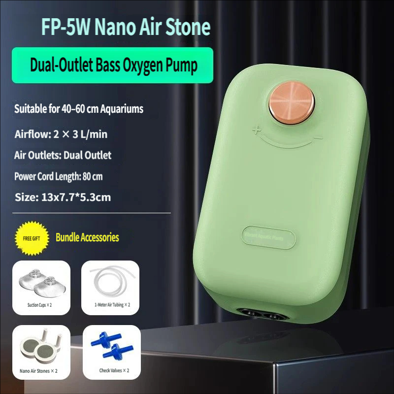 Flusso d'Aria Regolabile 5W Doppia Uscita con Disco Nano Air