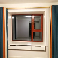 Ventana Abatible de Aleación de Aluminio Insonorizada e Impermeable con Triple Vidrio Aislante y Función Antipolvo para Uso Comercial y Residencial