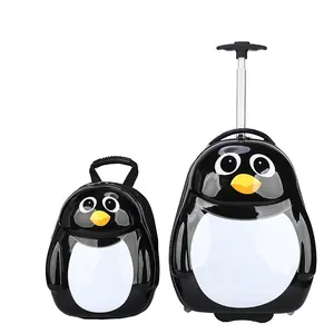 2020, estuche rígido de moda, diseño dulce, estampado de dibujos animados de animales, conjunto de 2 uds, maleta para niños - Product Image 1