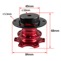 Kit d'adaptateur universel pour moyeu de volant à dégagement rapide, en aluminium, à déclenchement rapide pour la course et le drift (plusieurs motifs)