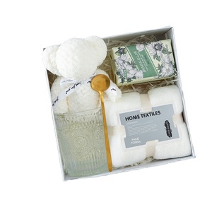 <strong>2026</strong> <strong>Trend</strong> <strong>Products</strong> Luxury Candle Soap Candy Box Pure Cotton Towel Glass Water Cup Spoon Wedding Bridesmaid Guest Gift Set - Product Image 2