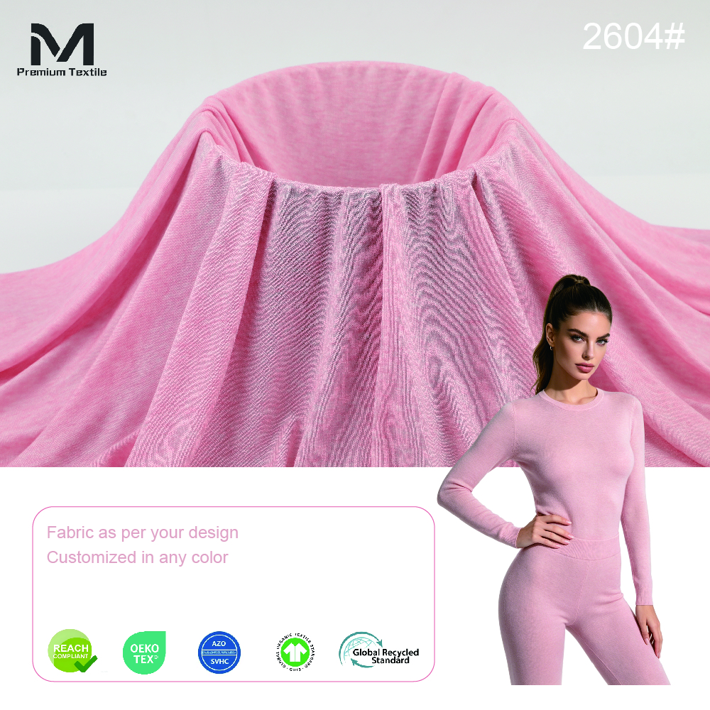 Breathable Lightweight All Season Thermal Regulating Lyocell Wool Blend For Comfortable Gentle Softness Daily Home Wear 2604#