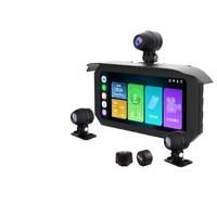 Exclusif pour l'enregistreur de moto transfrontalier, navigation GPS portable sans fil Carplay 6,25 pouces, trois canaux