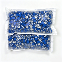 Capsules de bouteilles en aluminium et plastique de qualité pharmaceutique, bleues, 13 mm, 20 mm, à sertir, stériles, non rechargeables, de qualité médicale