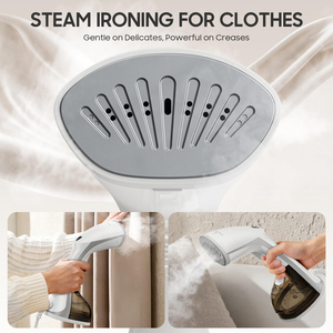 Offre Spéciale : Défroisseur Vapeur Portable sans Fil pour Voyage, Utilisation Verticale et Horizontale, avec Pompe Intégrée et Plaque de Protection pour Porte - Product Image 3