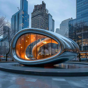 定制大型户外不锈钢地标雕塑 - Product Image 2