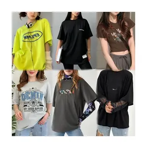 Fitted T-Shirt Women Wholesale Slim Fitting Women's Tops Apparel Stock Mixed Large Quantities