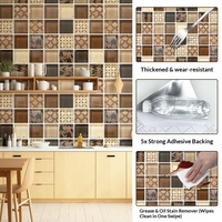 Autocollant mural décoratif scandinave géométrique 3D auto-adhésif pour intérieur