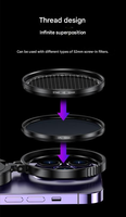 Filtre magnétique pour téléphone Vanarse 52 mm de haute qualité, objectif grand angle, polariseur circulaire CPL, élimine les reflets en direct