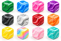 Jouet cube souple en marbre à rebond lent, anti-stress, à presser, OEM ODM, vente en gros, non destiné aux enfants