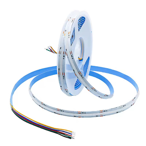 Tira de Luces LED RGB CCT FCOB de 6 Pines y 12 mm, 24 V CC, 840 LED, RGB CW WW FOB, Luces Lineales COB Flexibles - Product Image 1