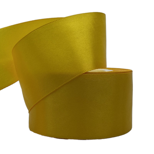 Pita Satin Poliester 100% Warna Solid Kustom, Pita Satin Satu Sisi 2,5 cm untuk Pembungkus Kado Natal - Product Image 3