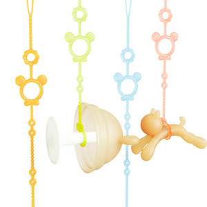 Jouet de dentition pour bébé, chaîne de sucette en silicone, cordon anti-perte, attache à ongles, 0-12 mois, qualité alimentaire, sans BPA - Product Image 3